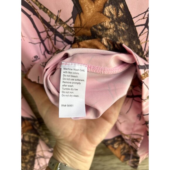 Energy Zone Pink Camo Long Sleeve Shirt - Size L - Picture 6 of 6
